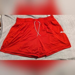 Puma foundation High Risk Red women's shorts Sz: XL NWT